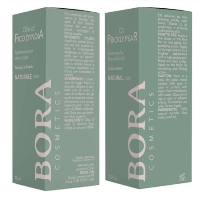 Olio di semi di Fico d'India naturale al 100%, 15 ml