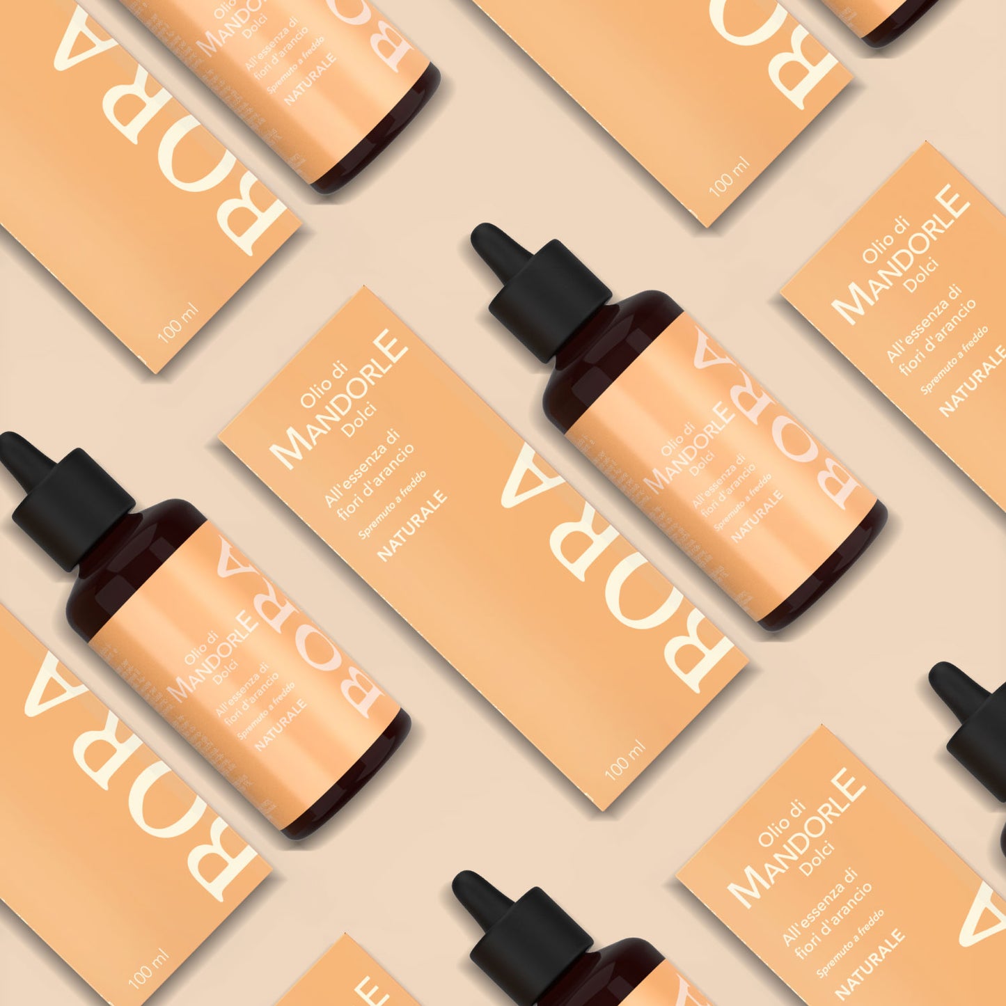 Olio Mandorle Dolci all'essenza di fiori d'arancio, Olio Elasticizzante per il Corpo, Nutre ed Idrata la Pelle, Ideale per Prevenire le Smagliature, Adatto per Pelle Secca,100 ml