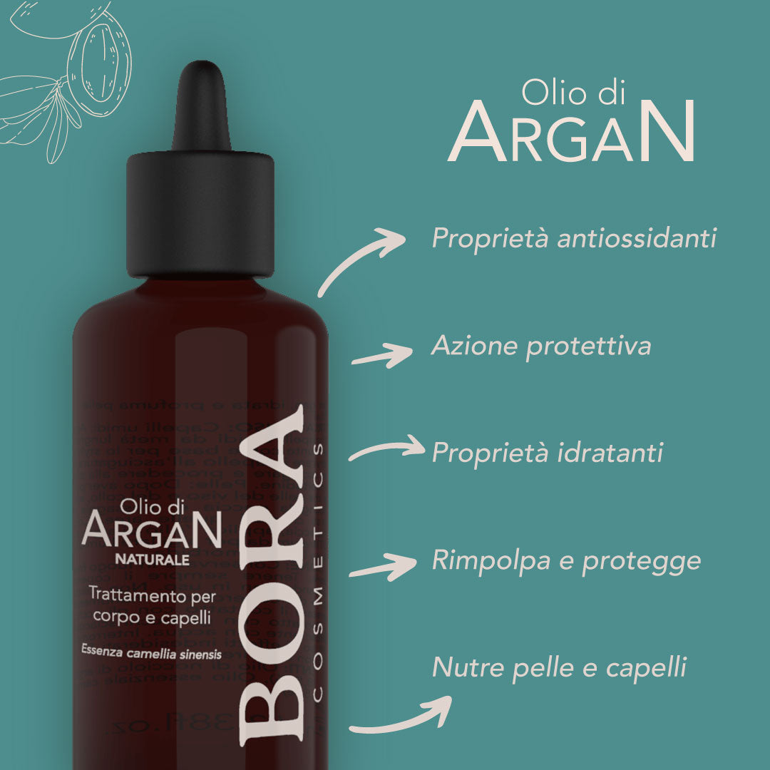 Olio di Argan Naturale, essenza Camellia Sinensis, 100 ml